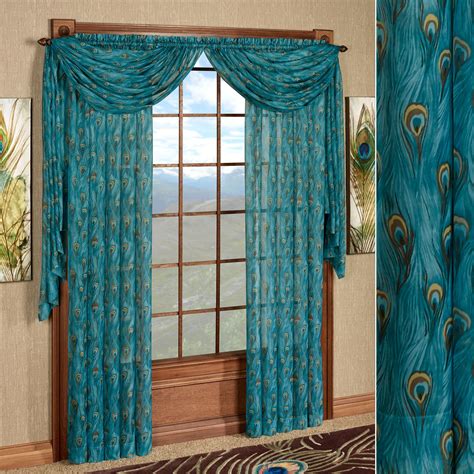 peacock colored drapes|Peacock Drapes .